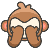 See No Evil Monkey emoji - Free transparent PNG, SVG. No sign up needed.