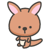 Kangaroo Element from Kawaii Emoji Set
