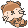 Otter Element from Kawaii Emoji Set
