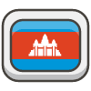 Flag Cambodia Element from Kawaii Emoji Set