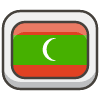 Flag Maldives Element from Kawaii Emoji Set