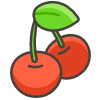 Cherries Element from Kawaii Emoji Set