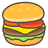 Hamburger emoji - Free transparent PNG, SVG. No sign up needed.
