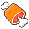 Meat On Bone emoji - Free transparent PNG, SVG. No sign up needed.