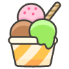 Ice Cream A emoji - Free transparent PNG, SVG. No sign up needed.