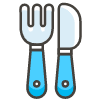 Fork And Knife emoji - Free transparent PNG, SVG. No sign up needed.