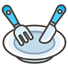 Fork And Knife With Plate emoji - Free transparent PNG, SVG. No sign up needed.