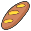 Baguette Bread emoji - Free transparent PNG, SVG. No sign up needed.