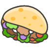 Stuffed Flatbread emoji - Free transparent PNG, SVG. No sign up needed.