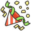 Party Popper emoji - Free transparent PNG, SVG. No sign up needed.