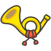 Postal Horn emoji - Free transparent PNG, SVG. No sign up needed.