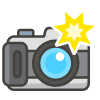 Camera With Flash emoji - Free transparent PNG, SVG. No sign up needed.