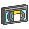 Videocassette emoji - Free transparent PNG, SVG. No sign up needed.