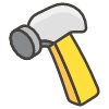 Hammer emoji - Free transparent PNG, SVG. No sign up needed.