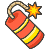 Firecracker emoji - Free transparent PNG, SVG. No sign up needed.