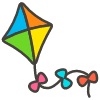 Kite emoji - Free transparent PNG, SVG. No sign up needed.