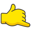 Call Me Hand emoji - Free transparent PNG, SVG. No sign up needed.