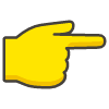Backhand Index Pointing Right emoji - Free transparent PNG, SVG. No sign up needed.