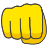 Oncoming Fist emoji - Free transparent PNG, SVG. No sign up needed.