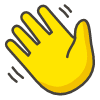 Waving Hand emoji - Free transparent PNG, SVG. No sign up needed.