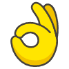Ok Hand emoji - Free transparent PNG, SVG. No sign up needed.