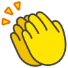 Clapping Hands emoji - Free transparent PNG, SVG. No sign up needed.