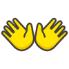Open Hands emoji - Free transparent PNG, SVG. No sign up needed.