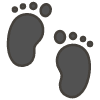 Footprints emoji - Free transparent PNG, SVG. No sign up needed.