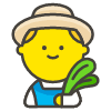 Man Farmer A emoji - Free transparent PNG, SVG. No sign up needed.