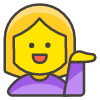 Woman Tipping Hand emoji - Free transparent PNG, SVG. No sign up needed.