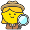 Woman Detective emoji - Free transparent PNG, SVG. No sign up needed.