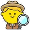 Man Detective emoji - Free transparent PNG, SVG. No sign up needed.