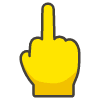 Middle Finger emoji - Free transparent PNG, SVG. No sign up needed.