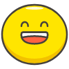 Grinning Face With Smiling Eyes emoji - Free transparent PNG, SVG. No sign up needed.