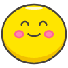 Smiling Face With Smiling Eyes Element from Kawaii Emoji Set
