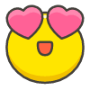Smiling Face With Heart Eyes emoji - Free transparent PNG, SVG. No sign up needed.