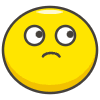 Unamused Face Element from Kawaii Emoji Set