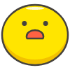 Frowning Face With Open Mouth emoji - Free transparent PNG, SVG. No sign up needed.
