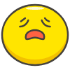 Weary Face emoji - Free transparent PNG, SVG. No sign up needed.