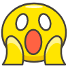 Face Screaming In Fear emoji - Free transparent PNG, SVG. No sign up needed.