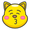 Kissing Cat emoji - Free transparent PNG, SVG. No sign up needed.