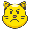 Pouting Cat emoji - Free transparent PNG, SVG. No sign up needed.