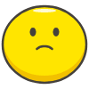 Slightly Frowning Face emoji - Free transparent PNG, SVG. No sign up needed.