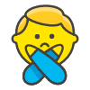Man Gesturing No emoji - Free transparent PNG, SVG. No sign up needed.