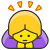 Woman Bowing emoji - Free transparent PNG, SVG. No sign up needed.