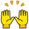 Raising Hands emoji - Free transparent PNG, SVG. No sign up needed.