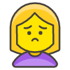 Woman Frowning emoji - Free transparent PNG, SVG. No sign up needed.