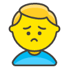 Man Frowning emoji - Free transparent PNG, SVG. No sign up needed.
