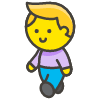 Man Walking Element from Kawaii Emoji Set