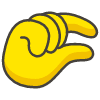 Pinching Hand emoji - Free transparent PNG, SVG. No sign up needed.